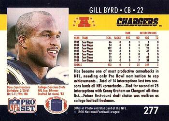 1990 Pro Set #277 Gill Byrd Back