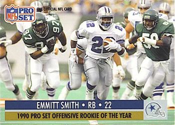 1990 Pro Set #800 Offense Emmitt Smith Front