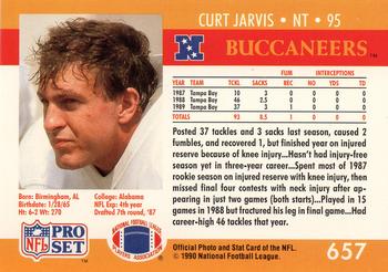 1990 Pro Set #657 Curt Jarvis Back