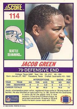 1990 Score #114 Jacob Green Back