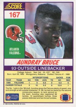1990 Score #167 Aundray Bruce Back