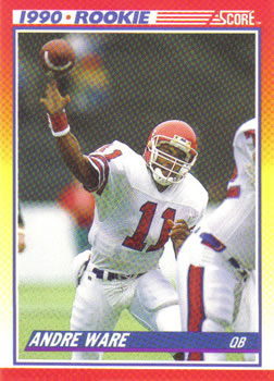1990 Score #292 Andre Ware Front