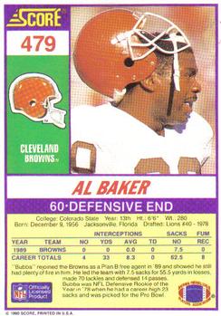 1990 Score #479 Al Baker Back