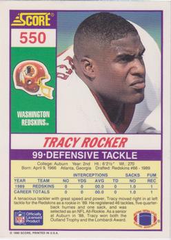 1990 Score #550 Tracy Rocker Back