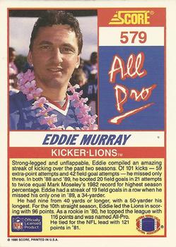 1990 Score #579 Eddie Murray Back