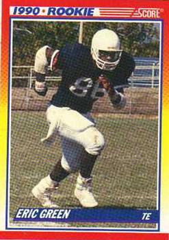 1990 Score #629 Eric Green Front