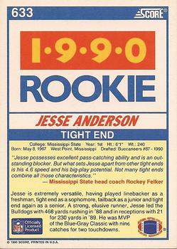 1990 Score #633 Jesse Anderson Back