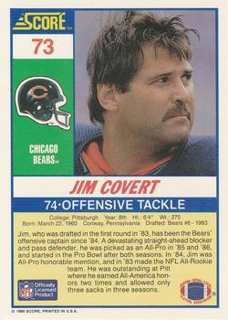 1990 Score #73 Jim Covert Back