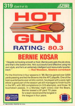 1990 Score #319 Bernie Kosar Back