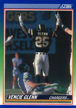 1990 Score #394 Vencie Glenn Front