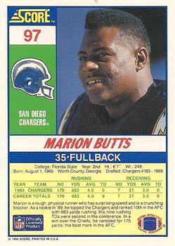 1990 Score #97 Marion Butts Back