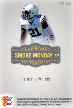 2022 Wild Card Matte - Silver #MB-102 Smoke Monday Back