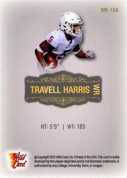 2022 Wild Card Matte - Silver #MB-104 Travell Harris Back