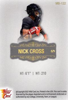 2022 Wild Card Matte - Silver #MB-122 Nick Cross Back