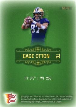 2022 Wild Card Matte - Green #MB-9 Cade Otton Back
