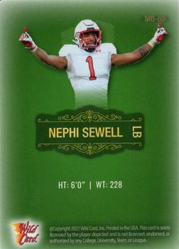 2022 Wild Card Matte - Green #MB-89 Nephi Sewell Back