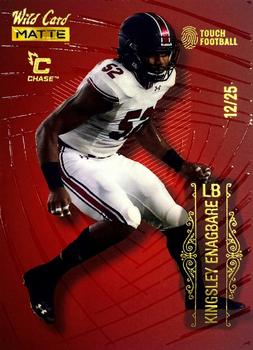 2022 Wild Card Matte - Touch Football Red Pattern One #MB-75 Kingsley Enagbare Front