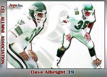 2014 JOGO CFL Alumni Series 5 #84 Dave Albright Front