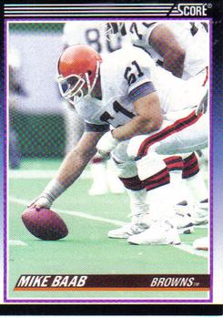 1990 Score Rookie & Traded #32T Mike Baab Front