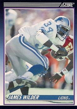 1990 Score Rookie & Traded #39T James Wilder Front