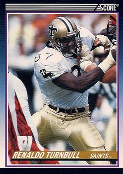 1990 Score Rookie & Traded #54T Renaldo Turnbull Front