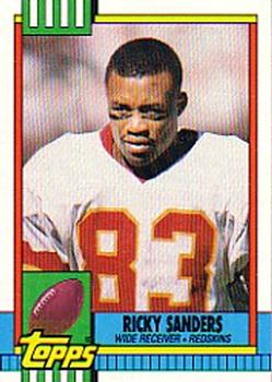 1990 Topps #127 Ricky Sanders Front