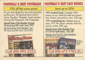 1990 Topps #NNO The Sporting News Ad Back