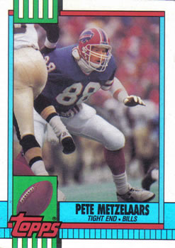1990 Topps #199 Pete Metzelaars Front
