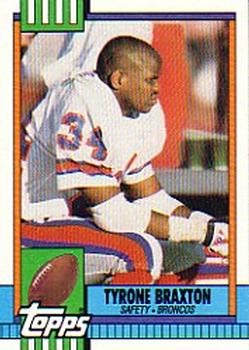 1990 Topps #30 Tyrone Braxton Front