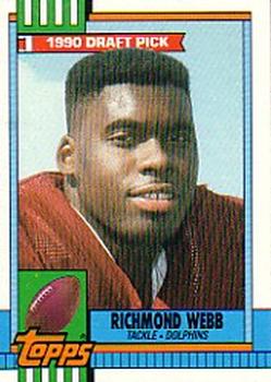 1990 Topps #316 Richmond Webb Front