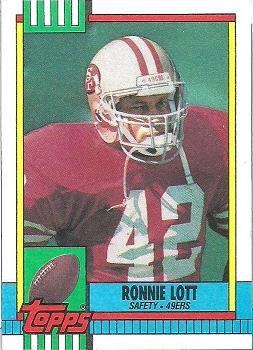 1990 Topps #9 Ronnie Lott Front