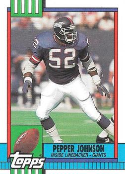 1990 Topps #54 Pepper Johnson Front