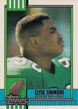 1990 Topps #96 Clyde Simmons Front