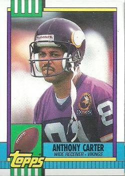 1990 Topps #115 Anthony Carter Front