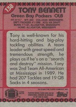 1990 Topps #138 Tony Bennett Back