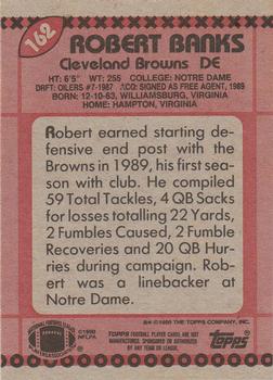 1990 Topps #162 Robert Banks Back