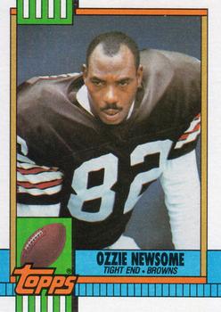 1990 Topps #168 Ozzie Newsome Front