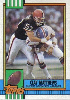 1990 Topps #172 Clay Matthews Front