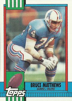 1990 Topps #215 Bruce Matthews Front