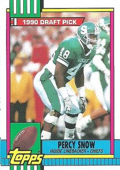 1990 Topps #246 Percy Snow Front