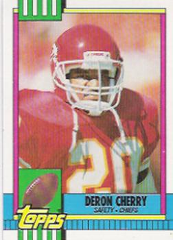 1990 Topps #261 Deron Cherry Front