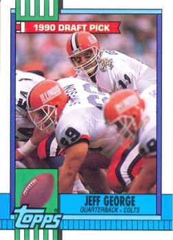 1990 Topps #298 Jeff George Front