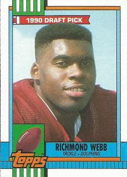 1990 Topps #316 Richmond Webb Front