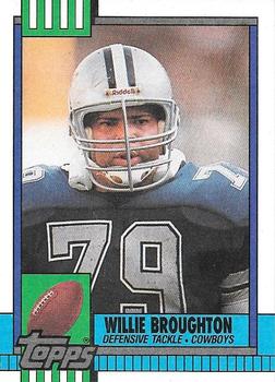 1990 Topps #496 Willie Broughton Front
