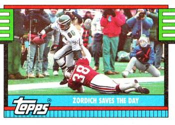 1990 Topps #507 Zordich Saves the Day Front