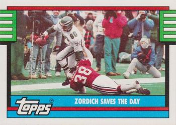 1990 Topps #507 Zordich Saves the Day Front