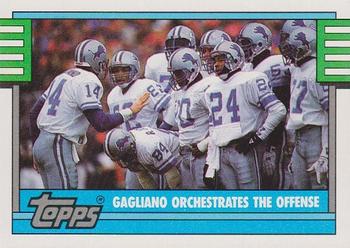 1990 Topps #518 Gagliano Orchestrates The Offense Front