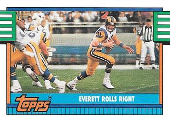 1990 Topps #523 Everett Rolls Right Front