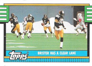 1990 Topps #527 Brister Has A Clear Lane Front