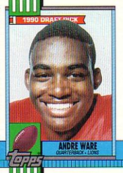 1990 Topps #349 Andre Ware Front